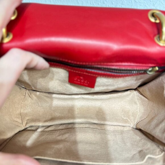 Gucci Tri-Color Leather Queen Bees Shoulder Bag Crossbody - Picture 8 of 9